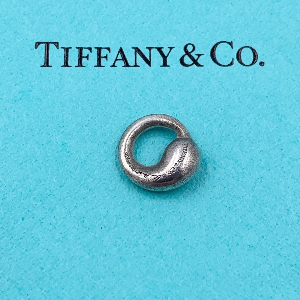 Authentic Tiffany & Co 925 Silver Elsa Peretti Eternal Circle Pendant